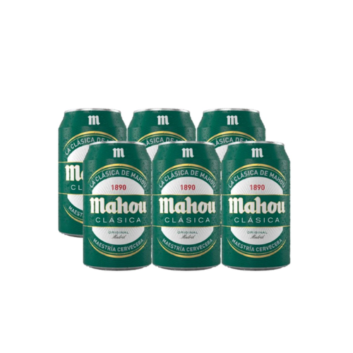 Cerveza Mahou 6x330cc